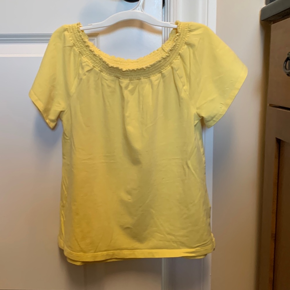 Lands’ End girls cap sleeve shirt